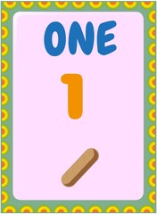 Preschool and toddler math with toast design