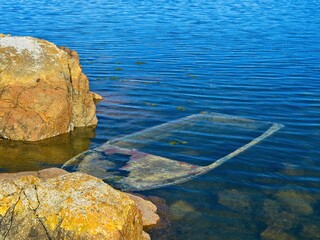 Sunken dingy