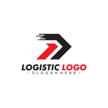 Logistic logo vector for business / company. Modern delivery service logo template design.