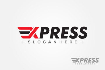 Fast Express Delivery Logo Vector. Modern Transport Logistic Logo Template Design.