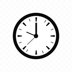 Clock Time Icon Vector Illustration. EPS 10.