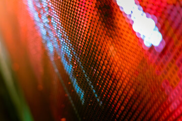 CloseUp LED blurred screen. LED soft focus background. abstract background ideal for design.