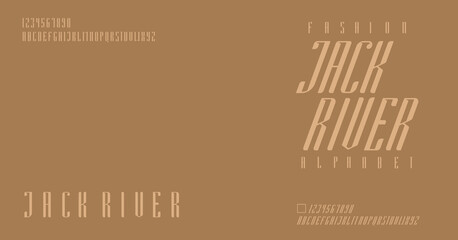Fashion Alphabet font,  Typographic designs for fashion logo designs, book covers, movie titles, creative font templates, 
regular and italic letters, vector illustration
