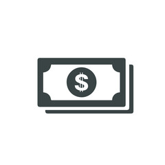 Dollar icon. Money sign isolated, Vector illustration. EPS 10.