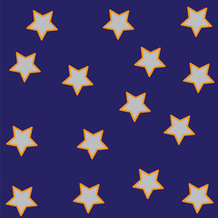 abstract pattern with stars on a blue background for fabric and Wallpaper
