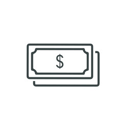 Dollar icon. Money sign isolated, Vector illustration. EPS 10.