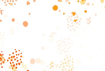 Dark Orange vector texture with abstract forms.