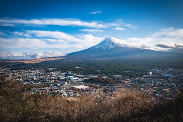 Fuji mountain with ice topping