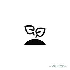Seed and seeding icon vector. Eps 10