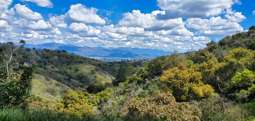 mountain landscape with blue sky