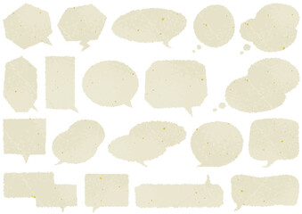 和紙のふきだしセット2