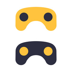 control de video juegos, palanca de juegos, diseño y silueta. logo
