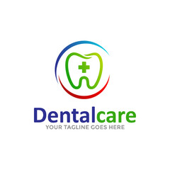 Dental Care Logo Vector. Creative Dentist Logo. Dental Clinic Logo Design for Medical Business / Company.