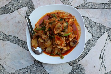 pasta with meat and vegetables