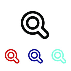 Magnify icon vector Search Symbol. Solid style. EPS 10. 