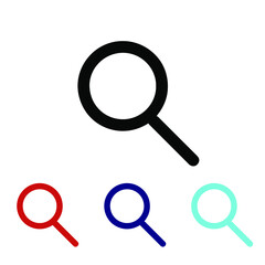 Magnify icon vector Search Symbol. Solid style. EPS 10. 