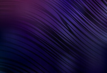 Dark Purple vector template with wry lines.