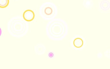 Light Multicolor vector template with circles.