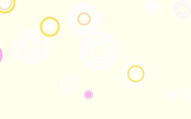 Light Multicolor vector template with circles.