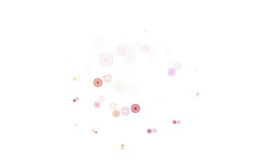 Light Green, Red vector backdrop with dots.