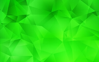 Fototapeta na wymiar Light Green vector gradient triangles pattern. A sample with polygonal shapes. Brand new style for your business design.