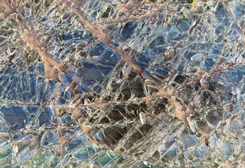 Shattered glass background. Broken texture.
