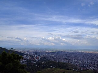 clouds over the city