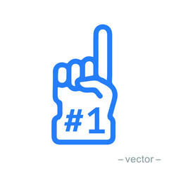 Obraz premium Fan Number One. Vector Illustration. Eps 10.