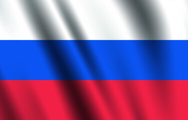 Russia flag vector illustration. Accurate dimensions, elements proportions and colors.