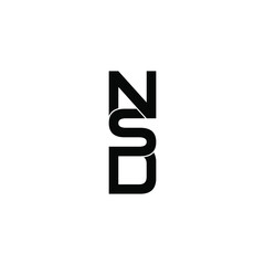 nsd letter original monogram logo design