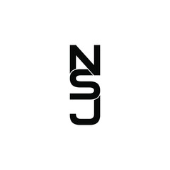 nsj letter original monogram logo design
