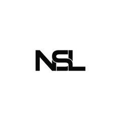 nsl letter original monogram logo design