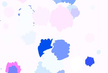 Light Purple vector background with abstract shapes.