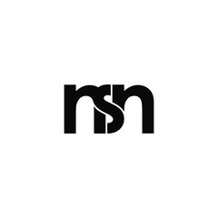 nsn letter original monogram logo design