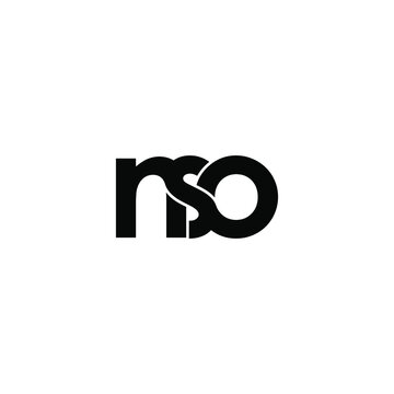nso letter original monogram logo design