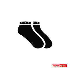 Socks icon. Christmas socks vector illustration. Simple illustration of sock vector icon for web, mobile and UI design.