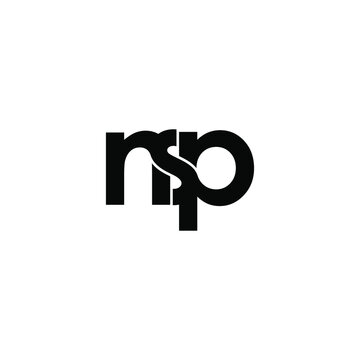 nsp letter original monogram logo design