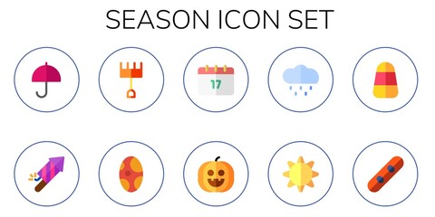 season icon set