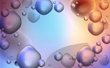 Light Blue, Red vector pattern with lines, ovals. Colorful abstract illustration with gradient lines. New composition for your brand book.