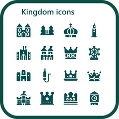 Fototapeta na wymiar kingdom icon set