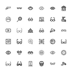 Editable 36 see icons for web and mobile