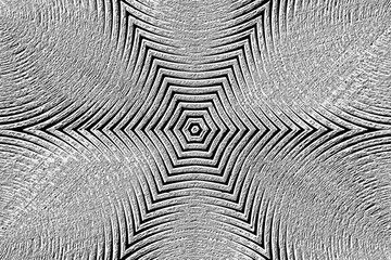 six geometric pattern .rough surface  texture on triangle space .abstract pattern black and white background