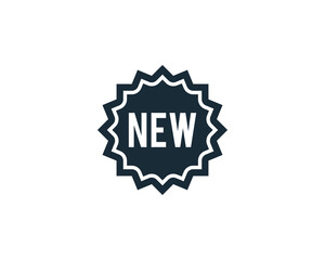 Sticker Label New Icon Vector Logo Template Illustration Design