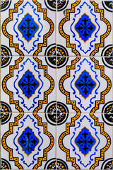 Traditional ornate portuguese azulejo tiles