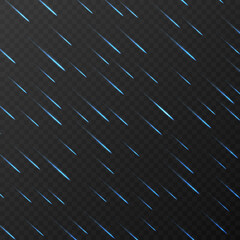 comet rain on transparent background © magr80