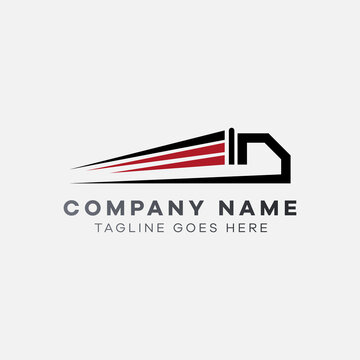 Truck concept business logo template vector illustration. Speed delivery cargo logo design 