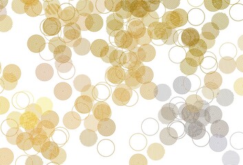 Light Yellow vector texture with disks.
