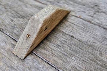 The lid of the jar is made of old wood.