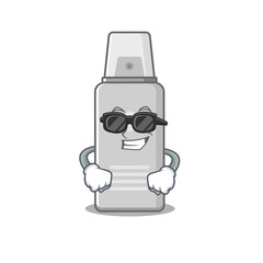 Fabulous shaving foam cartoon character wearing classy black glasses