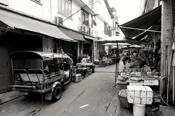 Old market area in Bangkok